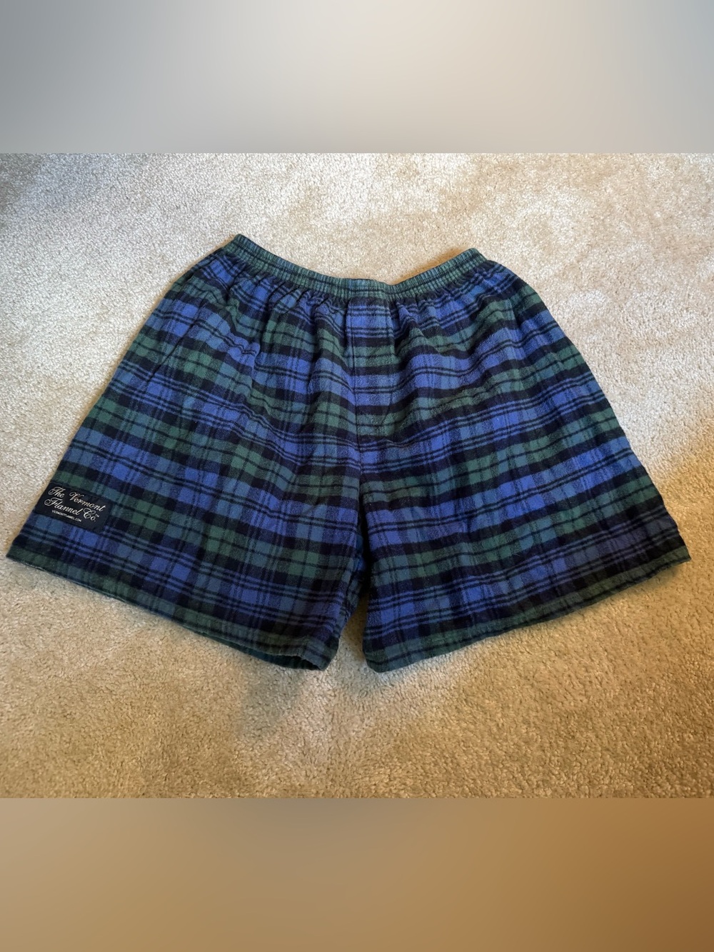 Vermont Flannel Company Plaid Boxer Shorts Men’s M.